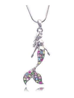 cocojewelry Mermaid Pendant Necklace Jewelry