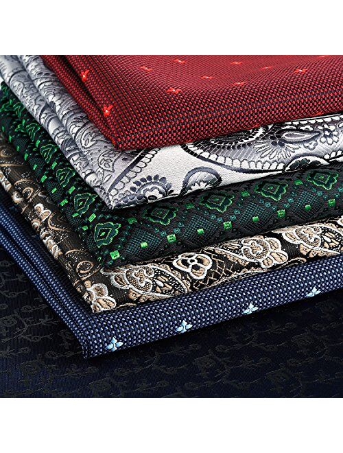 Jeatonge Pocket Square For Men Assorted 12 Pack (Style 07)