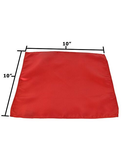 Pocket Square For Men 10x10 Solid Color Handkerchiefs Moda Di Raza