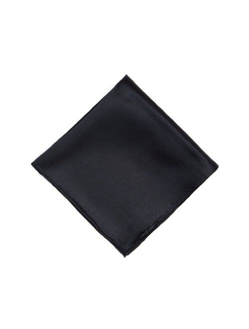 12" Pocket Square By Elite Solid In Silk Wedding