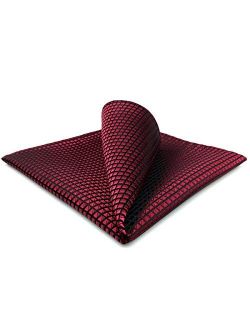 S&W SHLAX&WING Necktie Solid Color Red Crimson Mens Tie Silk Wedding
