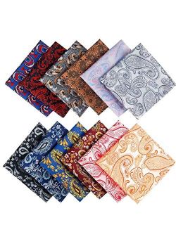 Jeatonge Pocket Square For Men Assorted 12 Pack (Style 06)