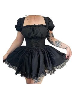 Fashion Dress Gothic Vintage Romantic Casual Dress for Women