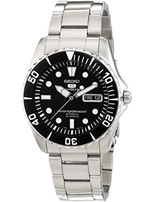 Seiko 5 Automatic Black Dial Stainless Steel Men's Watch SNZF17