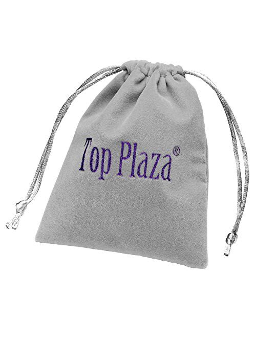 Top Plaza Fashion Women's Analog Watch, PU Leather Band Rose Gold Tone - White