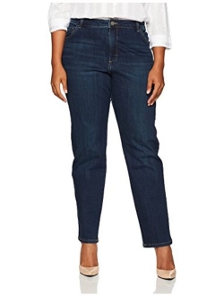 Women's Plus Size Instantly Slims Classic Relaxed Fit Monroe Straight Leg Jean