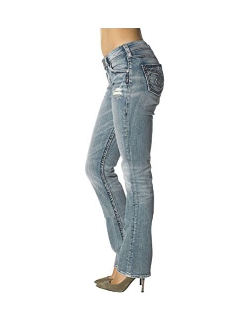 Silver Jeans Co. Women's Suki Curvy Fit High Rise Baby Bootcut Jean
