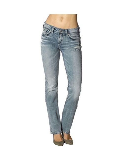 Silver Jeans Co. Women's Suki Curvy Fit High Rise Baby Bootcut Jean