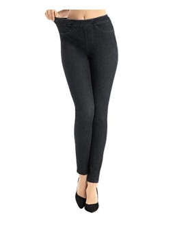 LYZ BAND Women's Stretchy Jeggings High Waist Legging Skinny Jean with Pockets.