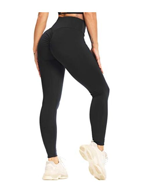 STARBILD Women Hollow Out Digital Textured Seamless Leggings High Waist Tummy Control Compression Tights Workout Running Jogging Walking Exercise Yoga Pants 