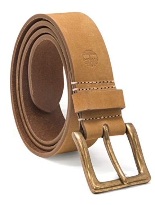 Timberland Men's 38mm Icon Nubuck Boot Leather Belt