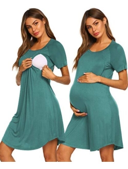 3 in 1 Delivery/Labor/Nursing Nightgown Women's Maternity Hospital Gown/Sleepwear for Breastfeeding
