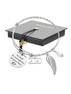 SAM & LORI Inspirational Graduation Gifts Cuff Bracelet Bangle Necklace