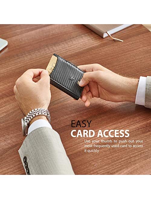 TRAVANDO Mens Slim Wallet with Money Clip SEATTLE RFID Blocking Bifold Credit Card Holder for Men with Gift Box