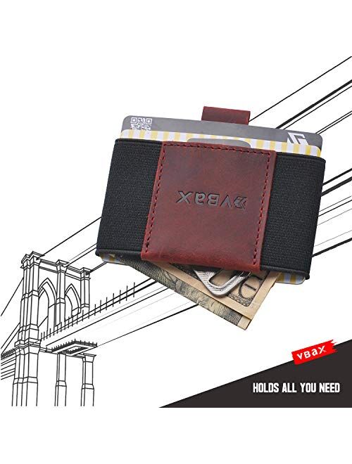 Minimalist Credit Card Holder Wallet - Elastic Front Pocket Slim for Men Women