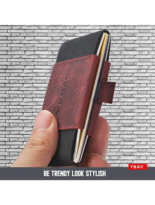 Minimalist Credit Card Holder Wallet - Elastic Front Pocket Slim for Men Women