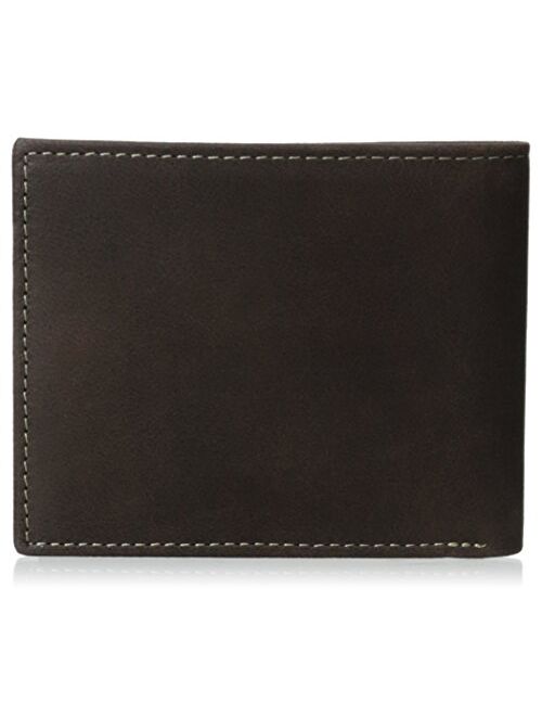 Timberland Men's Cloudy Genuine Leather Passcase Wallet