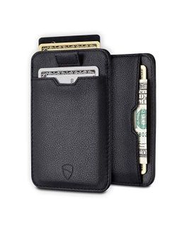 Vaultskin CHELSEA Slim Minimalist Leather Mens Wallet with RFID Blocking, Front Pocket Credit Card Holder