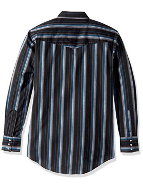 ELY CATTLEMAN Men's Long Sleeve Stripe Western Shirt