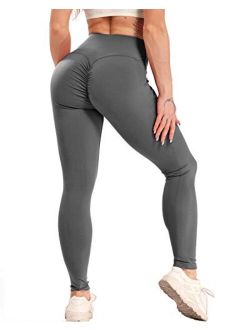 Women Butt Lift Ruched Sport Workout Sexy High Waist Tight Leggings