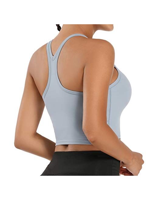 Nanomi Beauty Women Removable Padded Sports Bras Workout Running Yoga Tank Tops