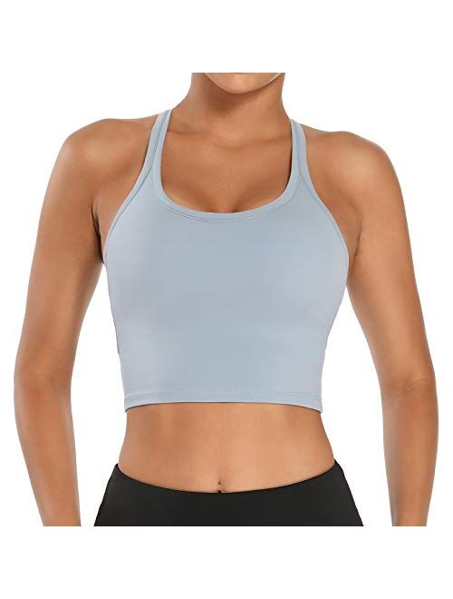 Nanomi Beauty Women Removable Padded Sports Bras Workout Running Yoga Tank Tops