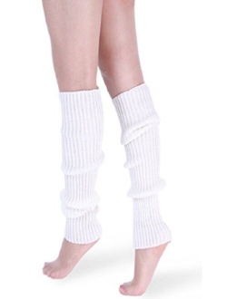 daisysboutique Retro Unisex Adult Junior Ribbed Knitted Leg Warmers