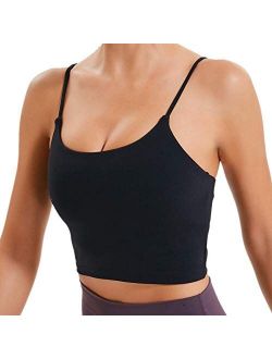 MITALOO Women Sports Bra Tank Top, Fitness Workout Padded Bra Yoga Bra Camisole Crop Top