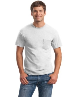 G2300 Adult Ultra Cotton Solid Short Sleeve Crew Neck T-Shirt with Pocket