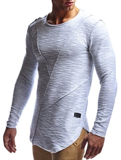 Men's Oversized Long Sleeve T-Shirt Sweatshirt LN6323