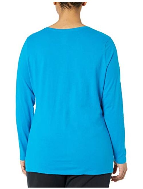 JUST MY SIZE Women's Plus Size Long Sleeve Tees