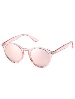 Classic Retro Round Polarized Sunglasses UV400 Mirrored Lens SJ2069 ALL ME