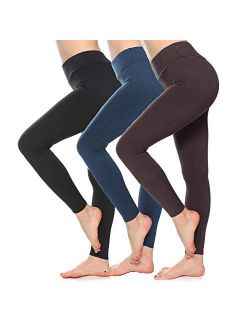 SINOPHANT High Waisted Leggings for Women Elastic Opaque Tummy Control Gym Yoga Pants