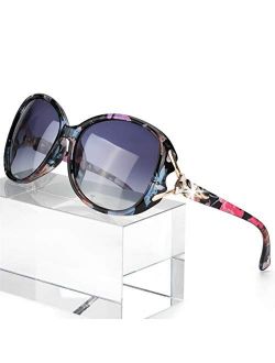 FIMILU Classic Oversized Sunglasses for Women Polarized 100% UV400 Protection Lenses Ladies Fashion Retro HD Sun Glasses
