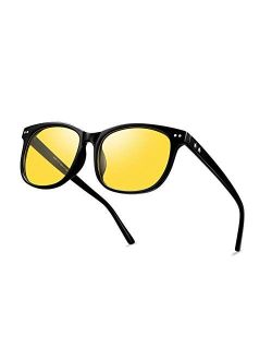 Bokewy Night Vision Driving Glasses Polarized Anti-glare Clear Sun Glasses Men & Women Fashion