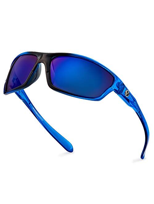 Polarized Wrap Around Sport Sunglasses