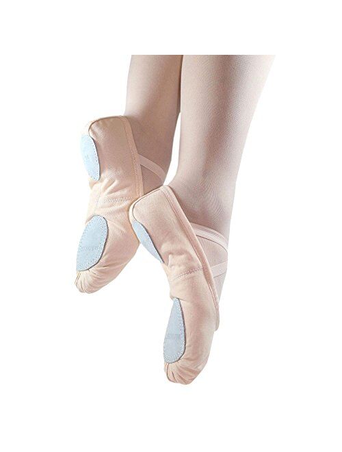 Danzcue Adult Split Sole Canvas Ballet Slipper