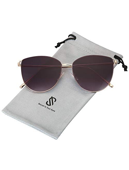 SOJOS Mirrored Flat Lens Fashion Sunglasses for Women SJ1085