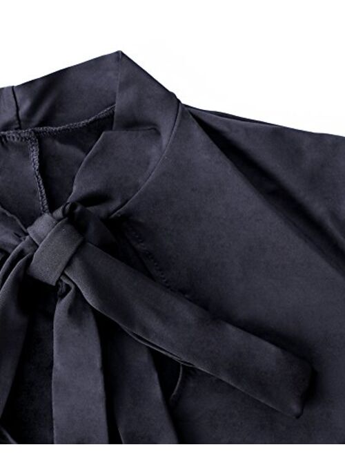 LALAGEN Women's Vintage Long Sleeve Plus Size Evening Party Maxi Dress Gown