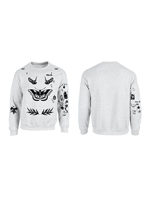 Allntrends Adult Sweatshirt Harry Tattoos Cool Top Trendy Gift Cute