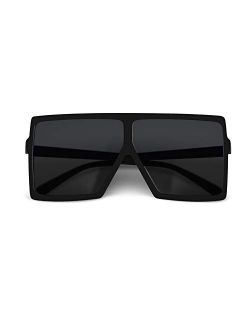 CHAUOO Ultralight Square Oversized Sunglasses Classic Fashion Style 100% UV Protection for Women Men