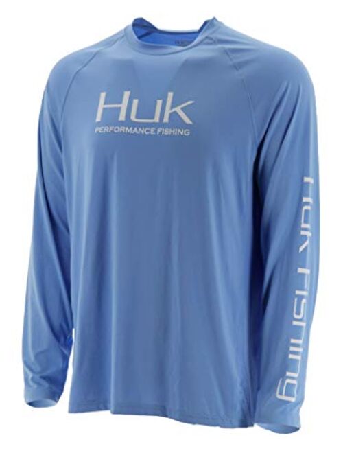 HUK Men's Pursuit Vented Long Sleeve Performance Fishing Shirt with +30 UPF Sun Protection