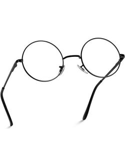 Round Clear Metal Frame Glasses