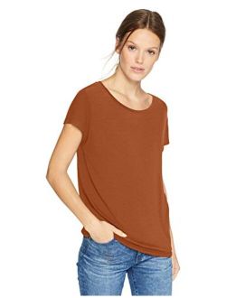 Amazon Brand - Daily Ritual Women's Jersey Short-Sleeve Boat Neck Shirt