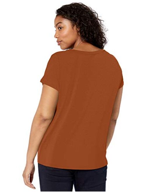 Amazon Brand - Daily Ritual Women's Jersey Short-Sleeve Boat Neck Shirt