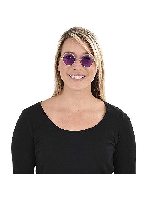 Rhode Island Novelty Round Colored Lens Sunglasses, One per Order, No Color Choice