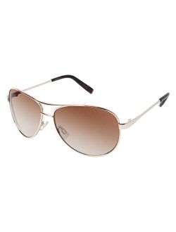 Women's J106 Metal Aviator Sunglasses with 100% UV Protection