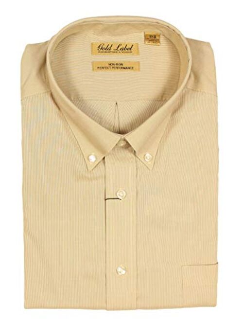 Gold Label Roundtree & Yorke Big and Tall Non-Iron Wrinkle-Resistant Men's Long Sleeve Shirt