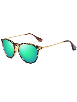 Polarized Sunglasses for Women Men Round Classic Vintage Style TR90 SJ2091