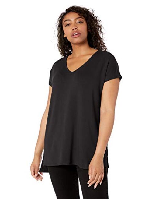 Amazon Brand - Daily Ritual Women's Supersoft Terry Dolman-Sleeve V-Neck Tunic